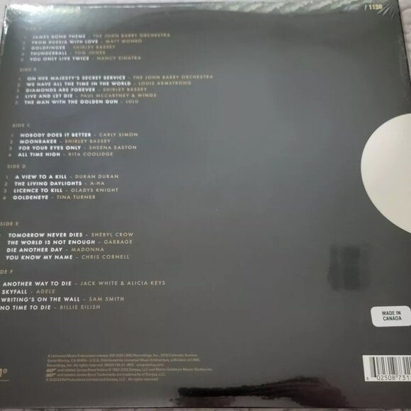 The Best Of Bond... James Bond 3-LP ~ Numbered/Ltd Ed Gold Vinyl ~ New/Sealed! - Picture 3 of 3